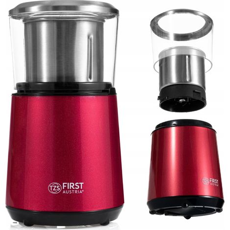 First Austria 5486-2-RE macinacaffè in acciaio inox rosso