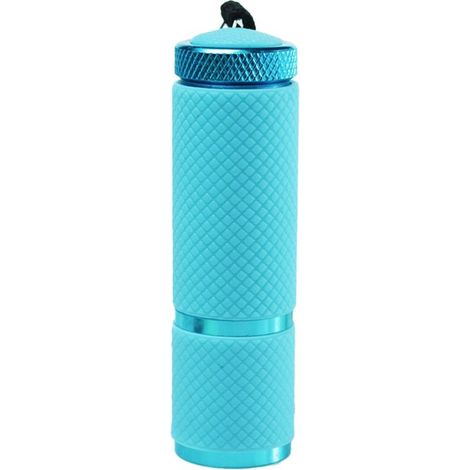 Mini Lampe de Poche , petite lampe torche avec dragonne, lampe de camping portable, bleu glacier (1/5)