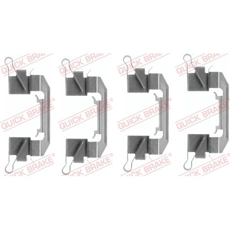 Kit d'accessoires, plaquette de frein à disque Quick Brake 109-1626 NISSAN