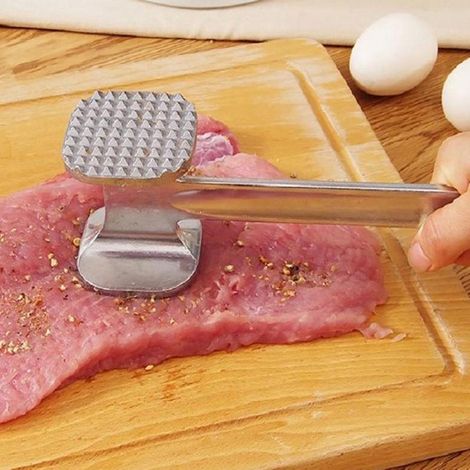 Attendrisseur à viande de bœuf en alliage d'aluminium épais pour usage domestique, marteau à viande, accessoire de cuisine (1/2)