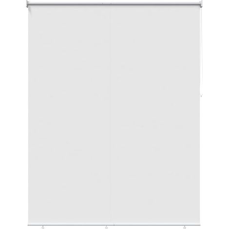 Store enrouleur blanc avec protection UV, 180 x 140 cm, polyester. (1/5)