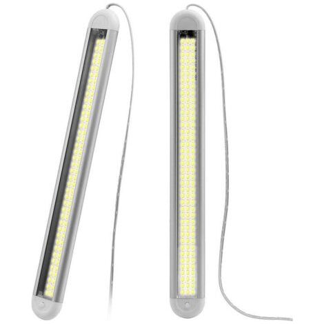 2 PCS Led 12v Light Bar, Led 12v Utility, 120 beads LED interior light bar, LED interior light strip switch for caravans, motorhomes, boats, kitchens, bathrooms, bedrooms (1/5)