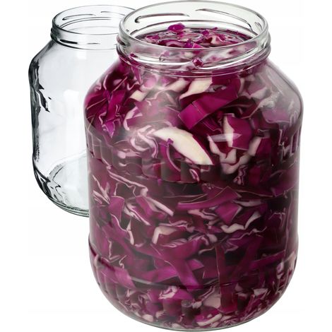 KADAX Weckgläser 1,7L, Einmachglas zum Einlegen, fi89 mm, Einkochgläser, Sturzglas, Gurkenglas, Kons