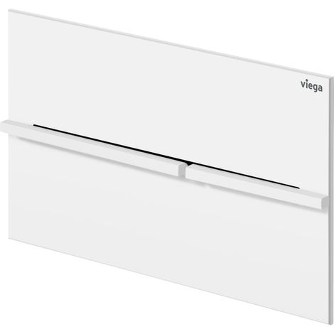 Viega Visign for More 204 WC-Betätigungsplatte für Prevista 8624.1 Edelstahl, Weiß matt (1/4)