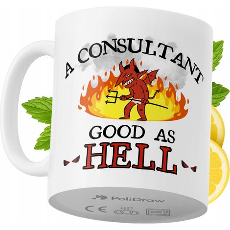 Lustige Kaffeetasse mit witzigem Textdesign – ideal für Berater, Geburtstage, Namenstage und Feiertage. Hochwertige Tasse für besondere Anlässe im Homeoffice oder Büro. Farbe: Weiß, 330 ml.