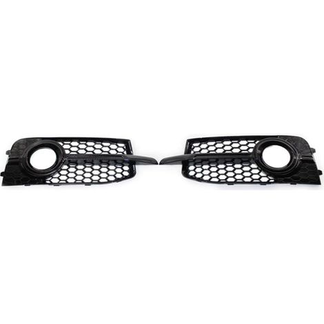 Antibrouillard Couverture pour Audi A1 S Line 8X 2011 2012 2013 2014,Grille de Phare antibrouillard de Pare-Chocs Avant Accessoires Auto,Une paire de