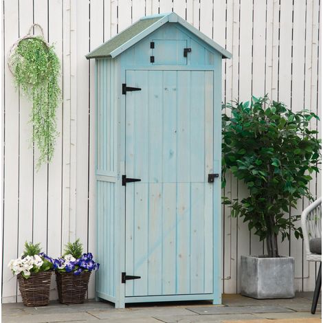 meuble rangement armoire jardin bois 77 x 54 x 179 OKMYHOME (1/3)