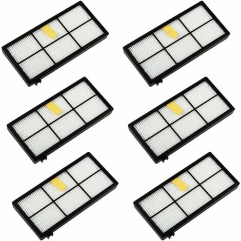6 Pieces Replacement Filter Accessory Kits for iRobot Roomba 800 900 Series 850 860 861 866 870 880 890 900 960 980 981 985 (1/5)