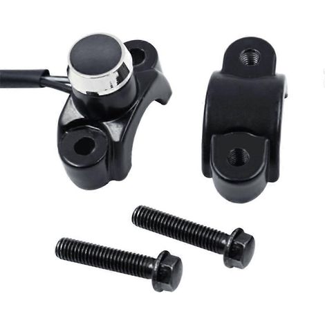 Interrupteur momentané de klaxon, phare et stroboscope à fixation sur guidon pour motos (1/5)