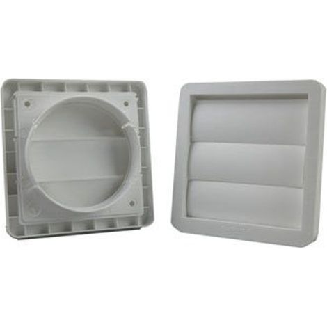 Finestra di Uscita Mista Ø100mm 55x110mm  Accessorio di Estrazione Ignifugo  Autoestinguente  Alta Efficienza per Ventilazion