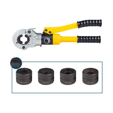 Pince à Sertir Multicouche professionnelle (100kn), Pour Tuyau en Plastique en Aluminium,Tuyaux en Acier Inoxydable, Pour Raccords sur Tubes: TH16, TH20, TH26, TH32