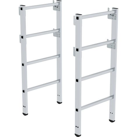 Günzburger Steigtechnik 2x réhausse télescopique échelle à plate-forme FlexxStep plus 2nombre de barreaux - 052520