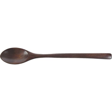 Cuillères en bois, lot de 6 cuillères à soupe en bois pour manger, mélanger et cuisiner, cuillères à long manche de style japonais (1/5)