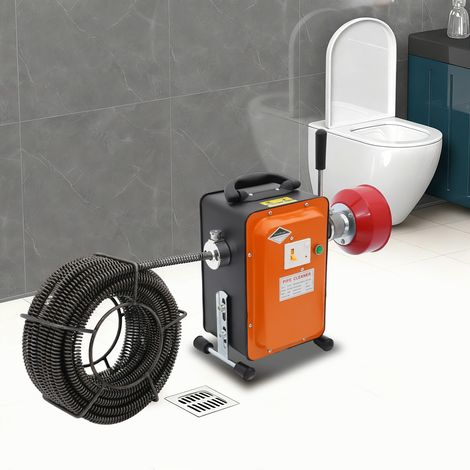 Rohrreinigungsgerät Rohrreinigungsmaschine Rohrreiniger Set 750 W 400U/min