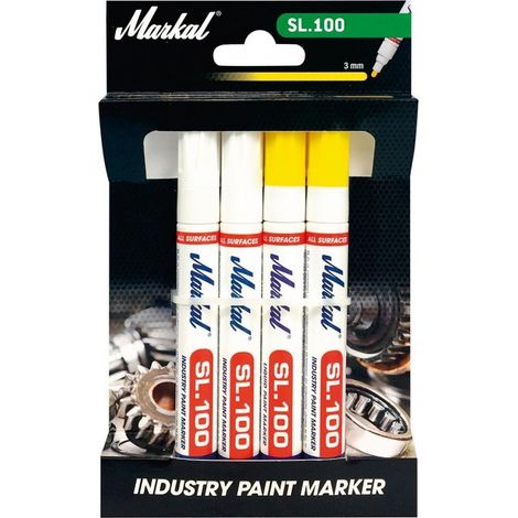 Bianco Sl.100 Marcatura / Colore Giallo 4Er Set (1/3)