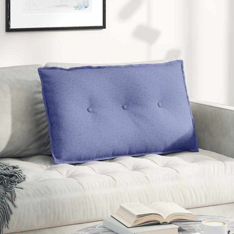 Rückenkissen Jeans blau 80 x 19 x 50 cm Stoff