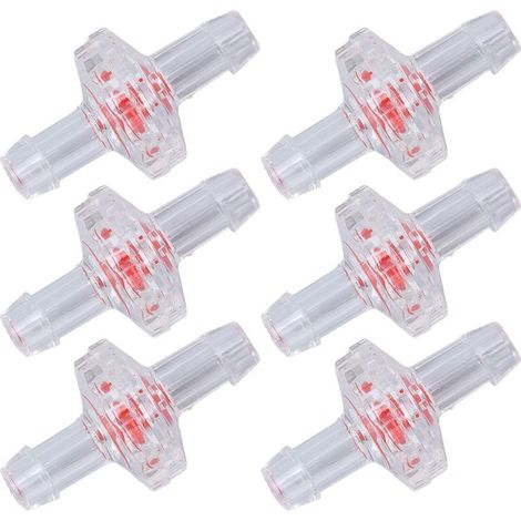 10 Pièces Clapet Anti-Retour 1 Sens en Plastique PP pour Tuyau d'Eau 7mm Transparent (1/5)