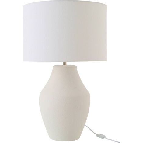 Lampe de table en céramique blanche - blanc (1/4)