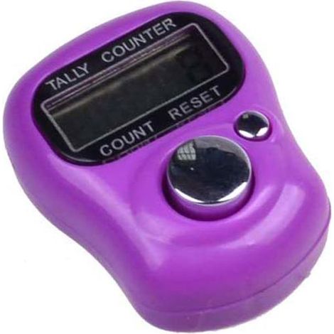 Compteur digital portable pour tricot et fitness - Anneau électronique de comptage de rangs (1/2)