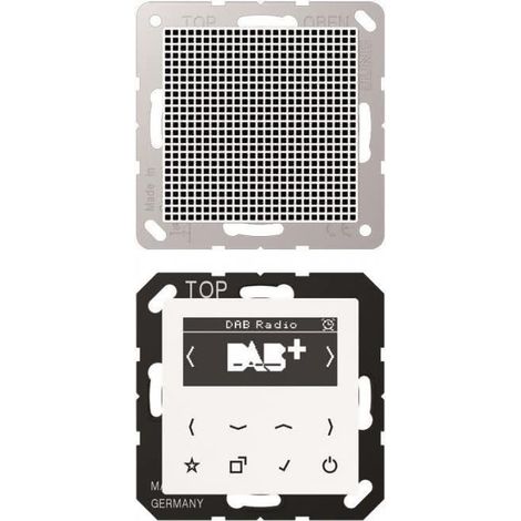 Jung Smart Radio DAB+, Set Mono, serie AS/A, bianco alpino DAB A1 WW