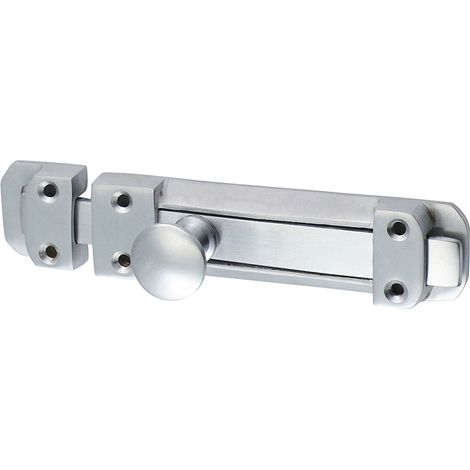 TIMCO Contract Flat Section Bolt Satin Chrome - 135 x 30mm