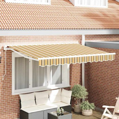 vidaXL Markisenrahmen Gelb und Grau 300 x 200 cm (1/5)