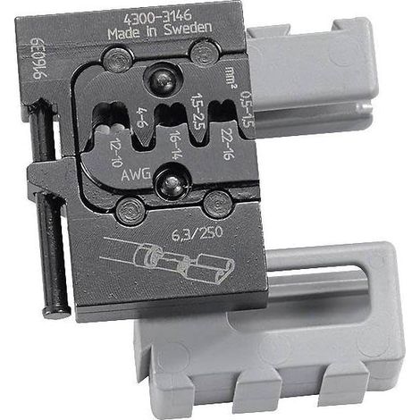 Matrice pour Pince à sertir mobile, 0.5mm Cosses à fût ouvert