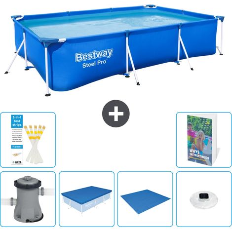 Bestway Piscina Bestway Steel Pro Rectangular - 300x201x66 cm - 7-piezas S248 (1/5)