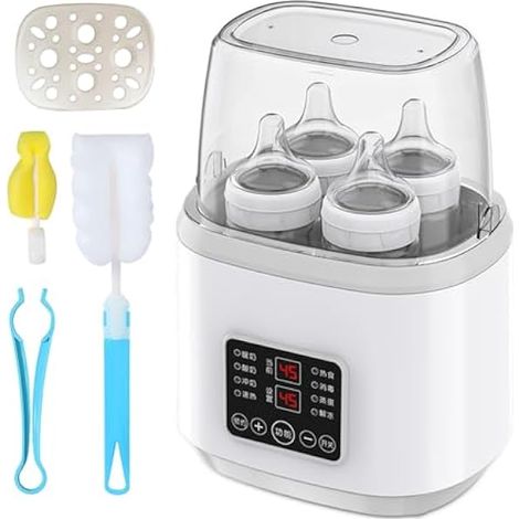 Chauffe Biberon 8 en 1, Stérilisateur Biberon, Chauffe-biberon avec Stérilisateur/di Temporizzazione/Contrle, Stérilisateur de Biberons pour Bébé et Décongélation, Sans BPA, Avec Ecran LCD (1/3)