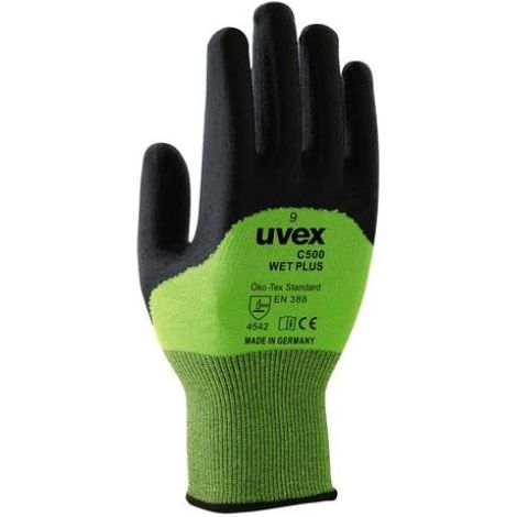 uvex C500 wet plus 6049608 Schnittschutzhandschuh Größe (Handschuhe): 8 EN 388 1 Paar