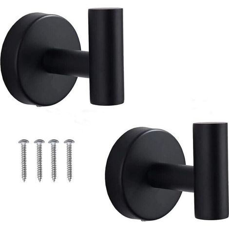 Towel Hooks,Bathroom Hook Sus 304 Stainless Steel Heavy Duty Wall Hooks for Bathroom,Robe Hook Wall Hanging Hooks,Towel Hooks Pack (1/4)