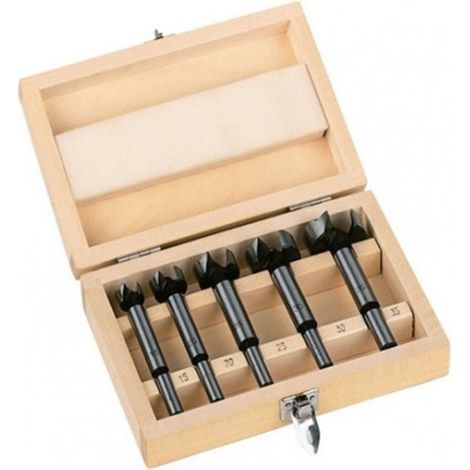 Estuche en caja de madera de brocas Forstner MILWAUKEE Ref.4932373379 (1/2)