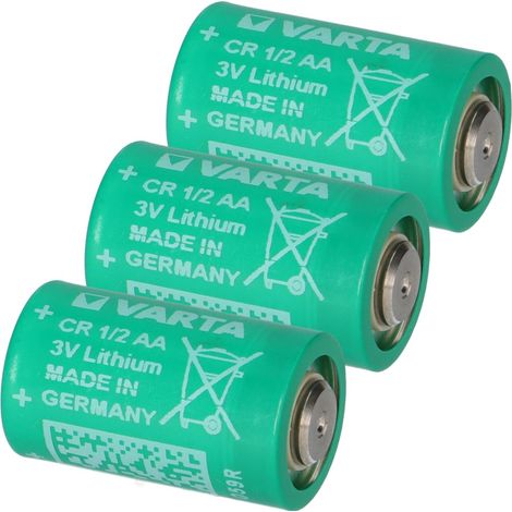 3x Varta Lithium 3V Batterie CR 1/2AA VKB 6127 101 301 950mAh (1/5)