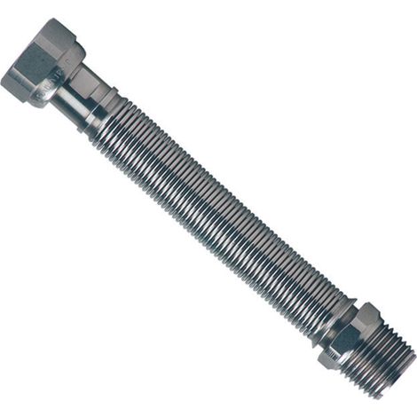 FLESSIBILE ESTENSIBILE PER ACQUA ACCIAIO INOX - MF 3/4" - ø DN 20 - mm.200/400 -