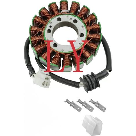 5SL-81410-00 Stator coil is suitable for Yamaha YZF R6 and YZF R6S 2003-2009. (1/4)
