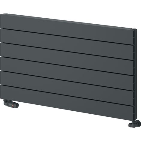 Reina Rienza Horizontal Aluminium Radiator 565mm H x 1000mm W - Anthracite (1/3)