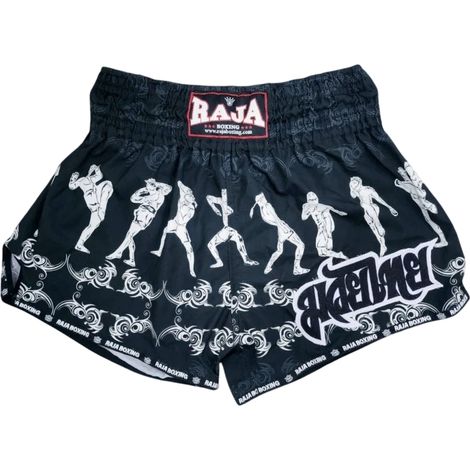 Pantalones cortos Raja Muay Thai negros talla L