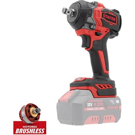 STAYER IWB 550 L20 Avvitatore ad impulsi a Batteria 18 V 2 Ah