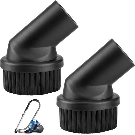2 Pièces Brosse à poussière 32 mm Accessoires pour Aspirateur Embouts Embout Aspirateur Brosse Aspirateur pour Aspirateur Universel Diamètre 32mm (1/5)
