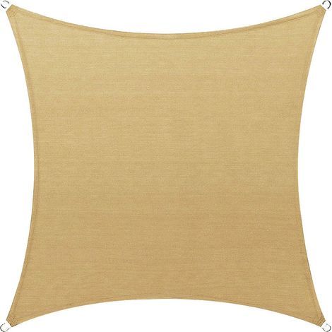 Voile d'ombrage rectangulaire beige 2 x 4 m – Toile résistante aux UV pour jardins, terrasses, pergolas, pelouses et abris voiture (1/4)