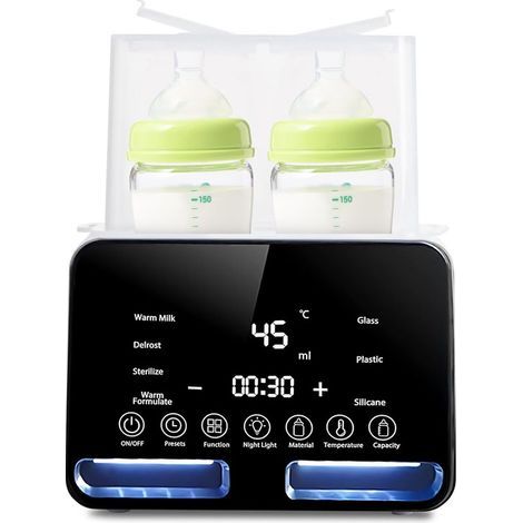 Réveil numérique à double alarme – Volume et luminosité réglables – Écran LED multicolore avec veilleuse – Fonction snooze et sauvegarde de la mémoire – Noir (1/5)