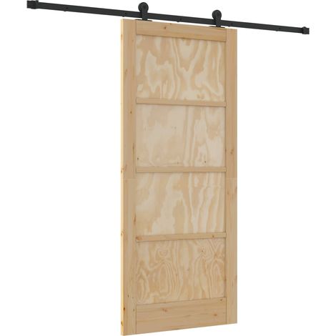 Maison Exclusive - Schiebetür ORKDAL Natur 86 x 198,5 cm Massives