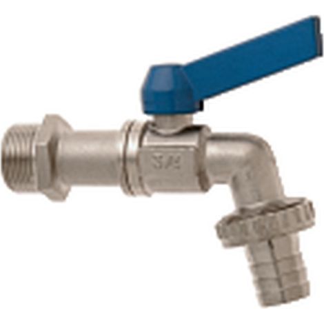 GEKA Kugelauslaufventil MS vn.Griff blau, 3/4",SB mit blauem Griff (1/4)
