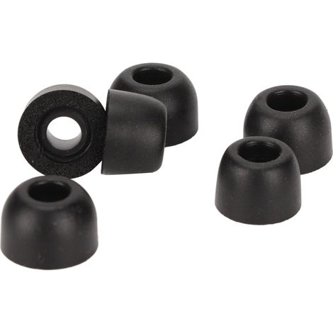 6 bouchons d'oreille en mousse à mémoire de forme pour écouteurs sans fil, confortables et isolants