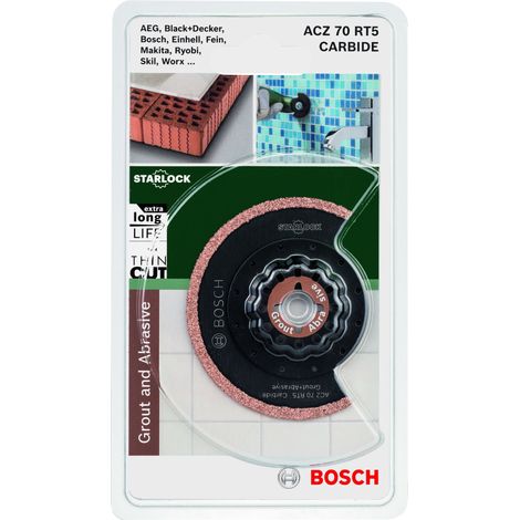 Sierra Starlock corte estrecho Carbide RIFF ACZ70 RT570  BOSCH 2609256975