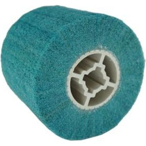 Brosse abrasive pour rouleau, brosse en nylon, manchons abrasifs pour rouleaux abrasifs et machines de finition satinée, grain 320, rouleau de finition satinée pour le polissage des s (1/4)