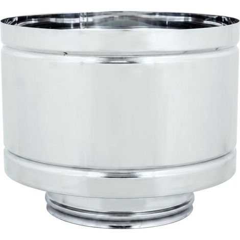 MAKA Terminale a Botte Canna Fumaria Doppia Parete Inox Ø 100-150 mm (1/5)