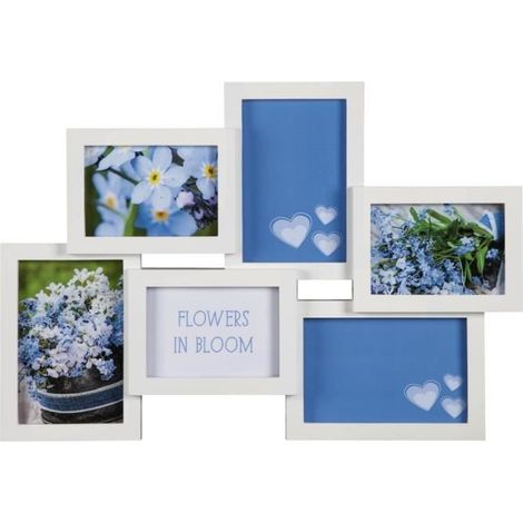 Multi cadre - Hama - Clermont - Plastique - Blanc - 10x15 cm, 9x13 cm