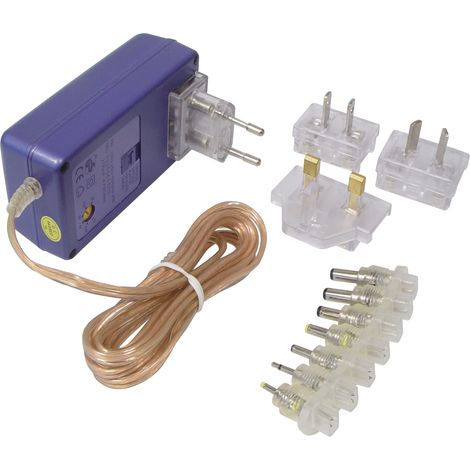 Transmedia NTT10L - Reisesteckdose (2100 mA, mit Adaptern für britische, US-amerikanische, australische und europäische Einzelsteckdosen, 100-240 V, 3, 3,3, 5, 6, 6,5 und 7 V) (1/3)