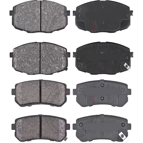 KIT PASTIGLIE FRENO ANTERIORI E POSTERIORI compatibile con KIA OPTIMA , SPORTWAGON (JF) / PASTIGLIE FRENANTI AUTO OEM P30056 P30056X,P30067 / SOSTITUZIONE DIRETTA / BASSA POLVERE / SILENZIOSO (1/4)